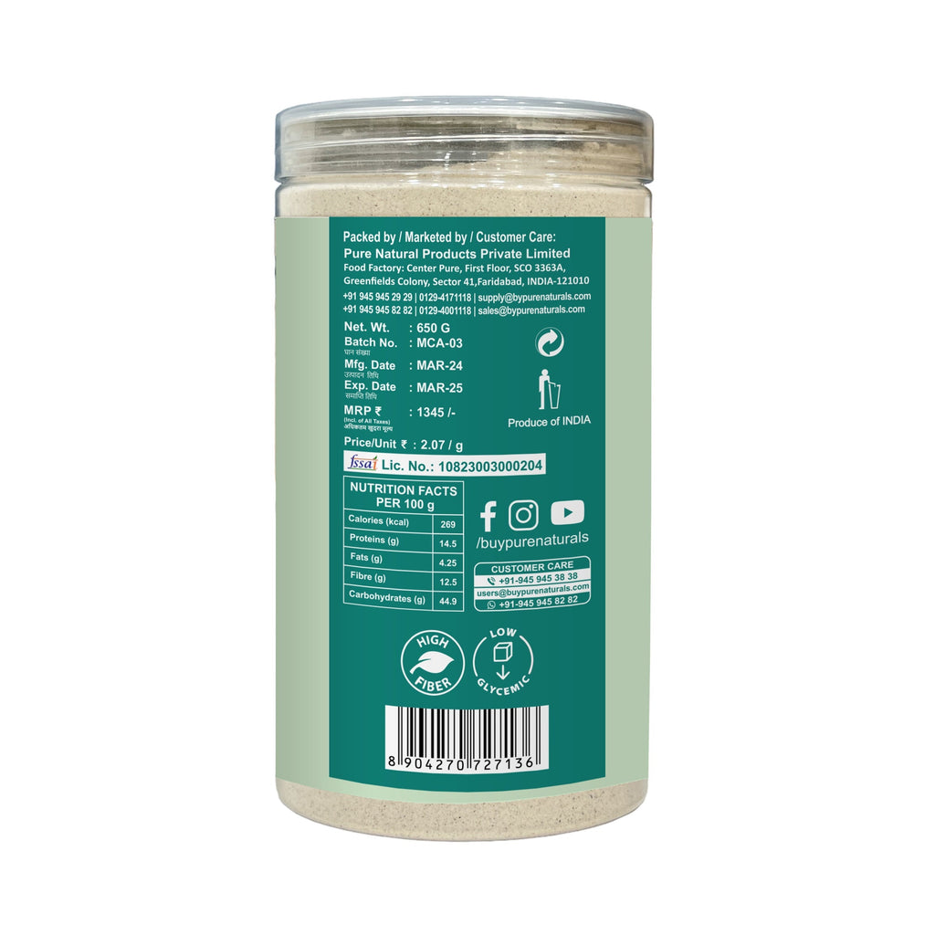 byPureNaturals Mattra Chikpeas Atta (Garbanzo Bean Flour) | Grocsy