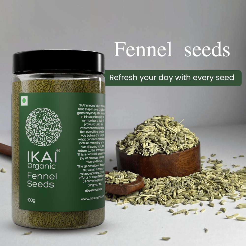 IKAI Organic Fennel Seeds | Grocsy