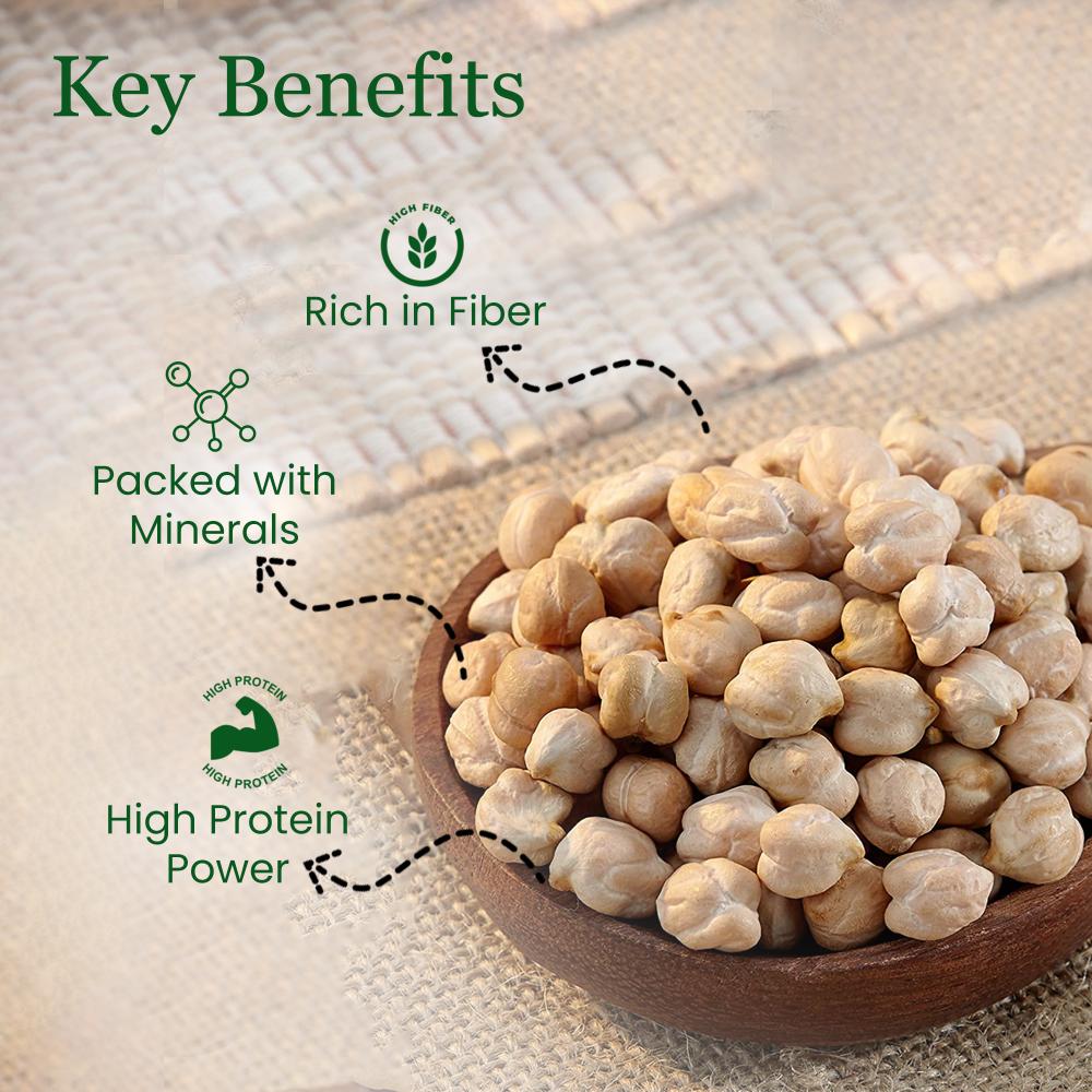 IKAI Organic Kabuli Chana (White Chickpea)