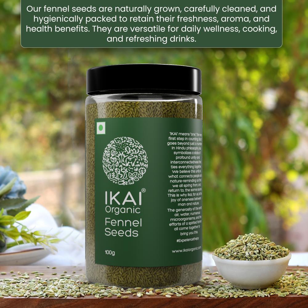 IKAI Organic Fennel Seeds | Grocsy