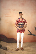 Blossom Print Cotton Shirt by Hilo Design | Grocsy