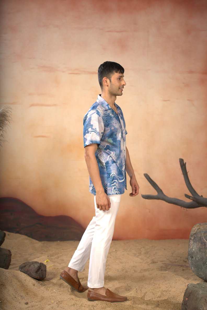 Marble Print Shirt by Hilo Design | Grocsy
