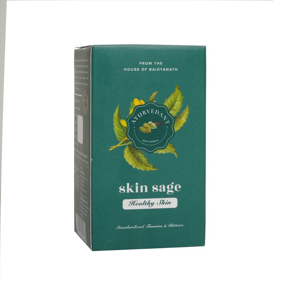 Baidyanath Jhansi Ayurvedant Skin Sage Capsules | Grocsy