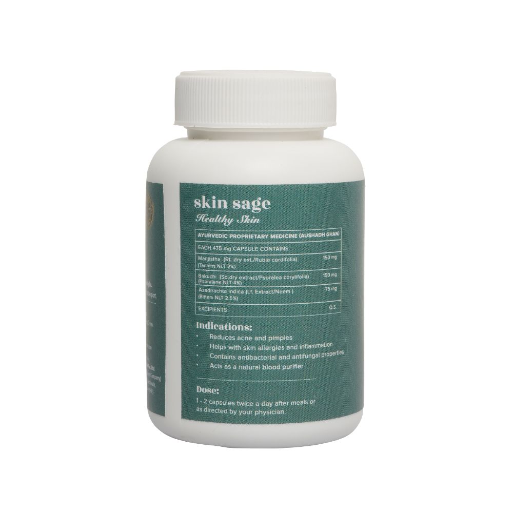 Baidyanath Jhansi Ayurvedant Skin Sage Capsules | Grocsy