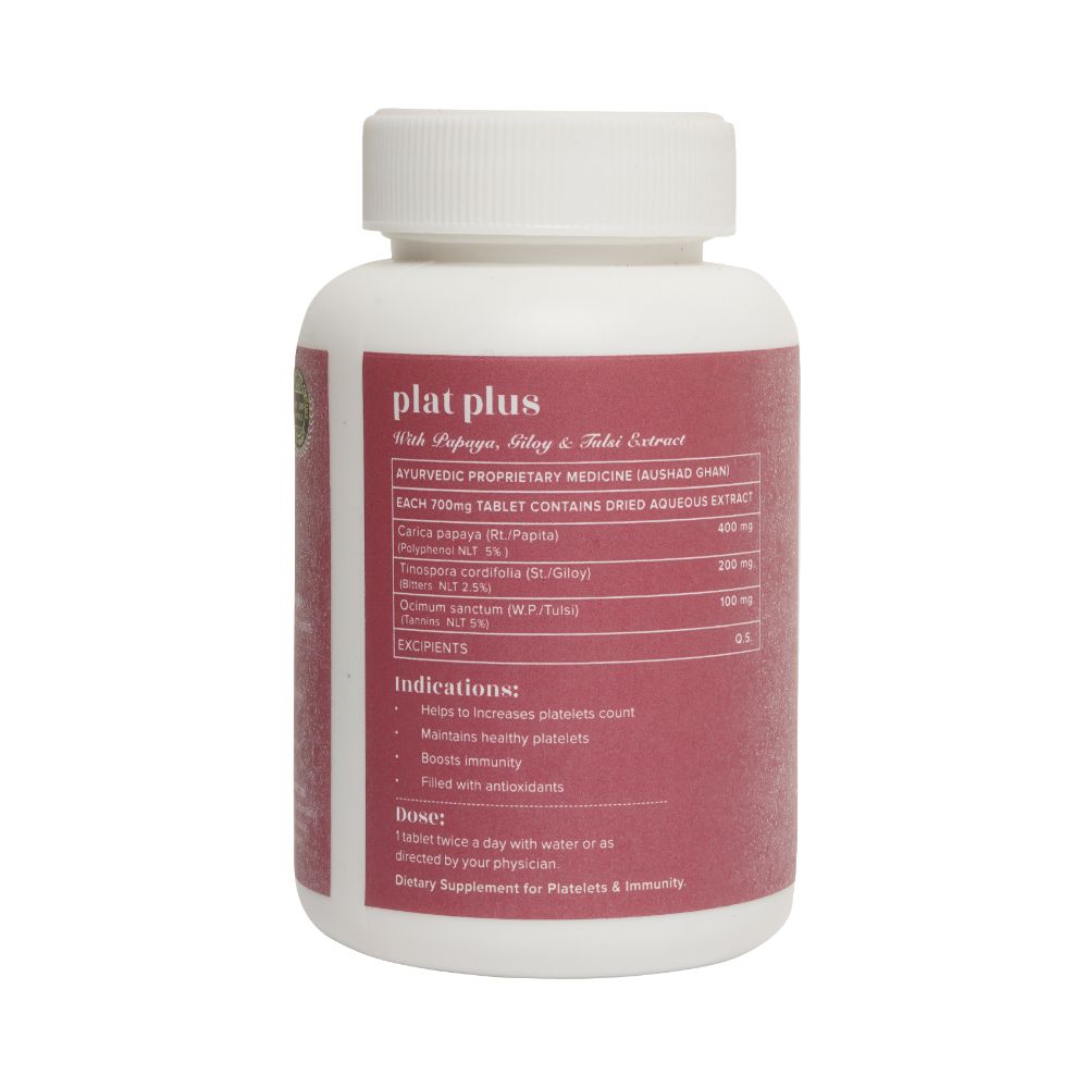 Baidyanath Jhansi Ayurvedant Plat Plus Tablets | Grocsy