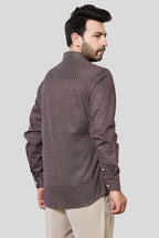Jonesburg Men's Printed Slim Fit Formal Shirt | Grocsy