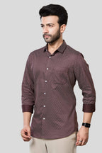 Jonesburg Men's Printed Slim Fit Formal Shirt | Grocsy