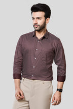 Jonesburg Men's Printed Slim Fit Formal Shirt | Grocsy