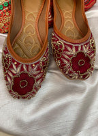 Desi Colour Women Indian Ethnic Footwear-Velvet Wedding-5 | Grocsy