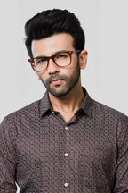 Jonesburg Men's Printed Slim Fit Formal Shirt | Grocsy