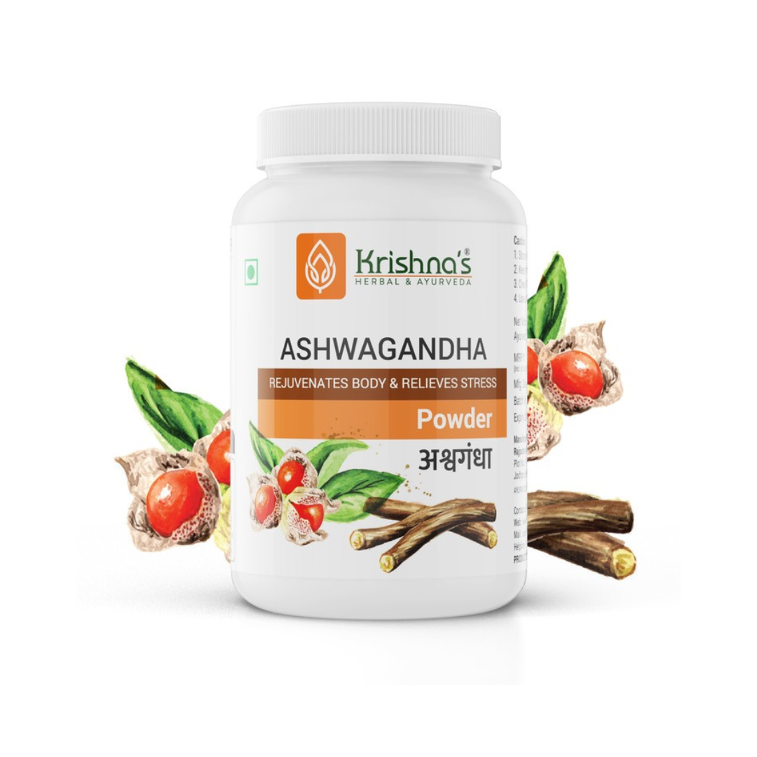 Krishna's Herbal & Ayurveda Ashwagandha Powder | Grocsy