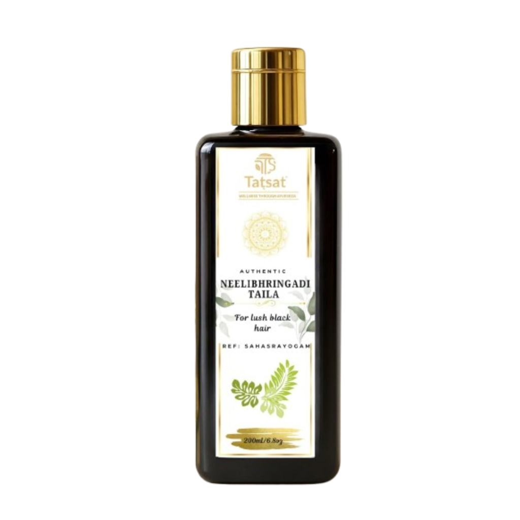Tatsat Neelibhringadi Classical Ayurvedic Hair Oil For Lush Black Hair | Grocsy