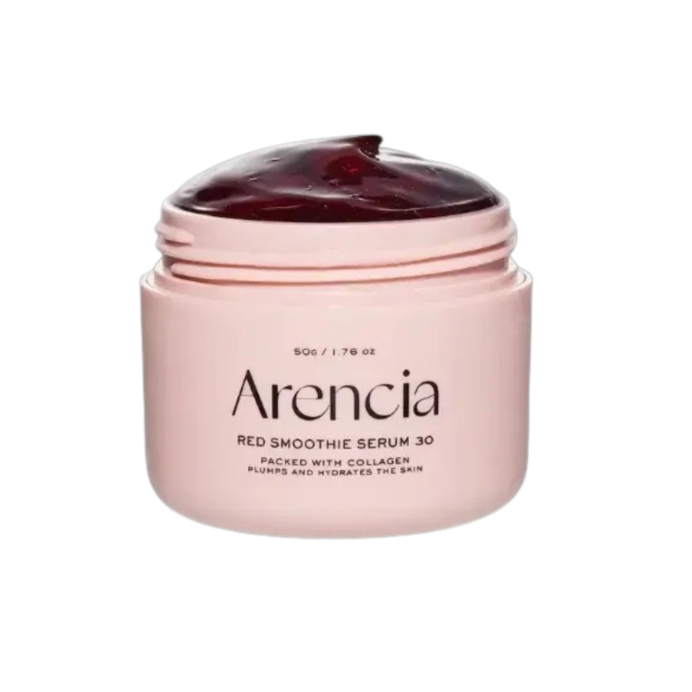 Arencia Red Smoothie Serum 30 - Anti-Aging Korean Serum with Vegan Collagen, Niacinamide & Peptides | Grocsy