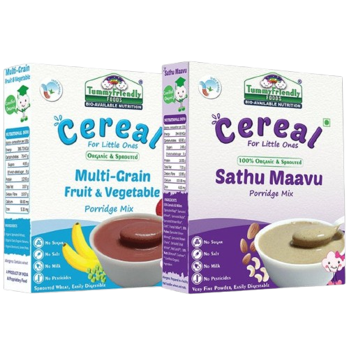 TummyFriendly Foods Organic Sathu Maavu, Sprouted Multi Grain Porridge Mixes | Grocsy