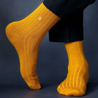 Socksoho Luxury Men Socks Sanguine Mustard | Grocsy