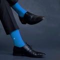 Socksoho Luxury Men Socks Brash Blue | Grocsy