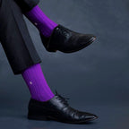 Socksoho Luxury Men Socks Resplendent Purple | Grocsy