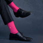 Socksoho Luxury Men Socks Playful Pink | Grocsy