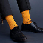 Socksoho Luxury Men Socks Sanguine Mustard | Grocsy