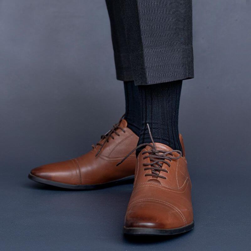Socksoho Luxury Men Socks Bossy Black | Grocsy