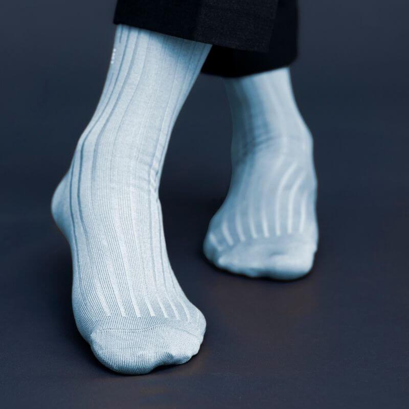Socksoho Luxury Men Socks Crystal Blue | Grocsy