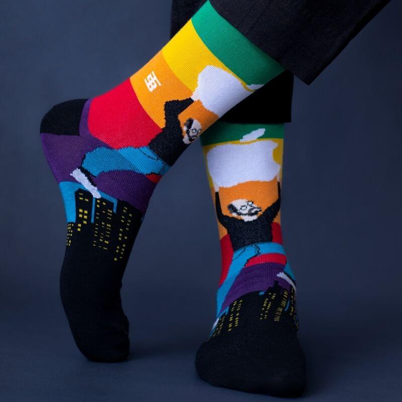 Socksoho Luxury Men Socks Steve Jobs Edition | Grocsy