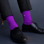 Socksoho Luxury Men Socks Resplendent Purple | Grocsy