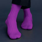 Socksoho Luxury Men Socks Resplendent Purple | Grocsy