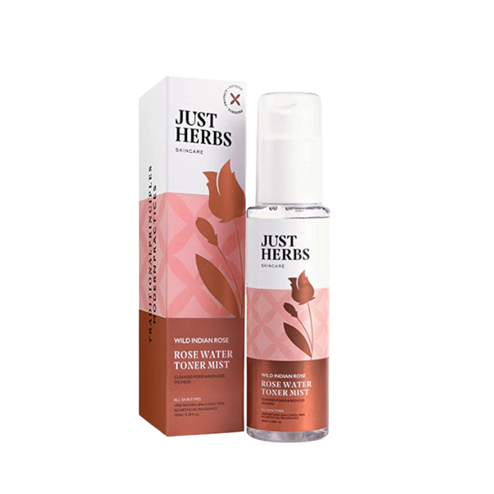 Just Herbs Steam Distilled Rose Water Facial Mist | Grocsy