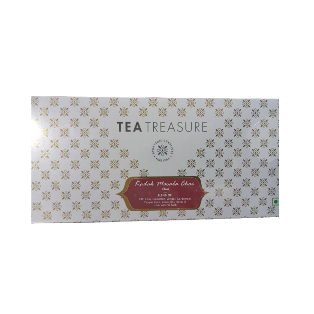 Tea Treasure Kadak Masala Chai Tea Bags | Grocsy