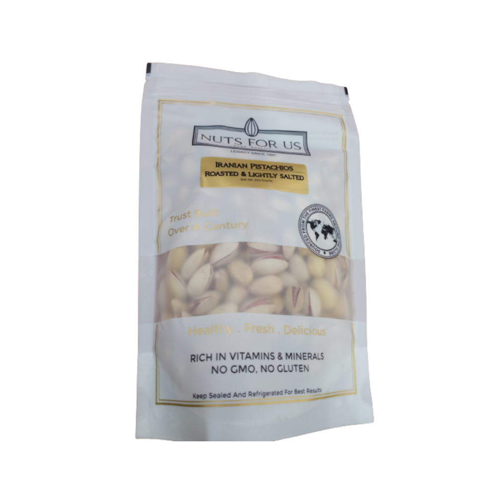 Nuts For Us Roasted Iranian Pistachios (Slightly Salted) | Grocsy