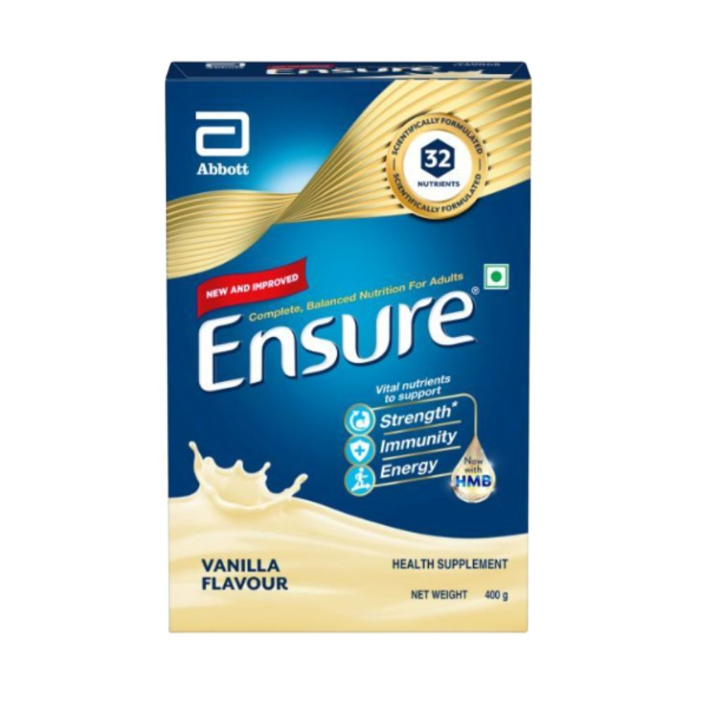 Ensure Nutritional Powder Vanilla Flavour - Balanced Nutrition Drink, Helps in Weight Management | Grocsy