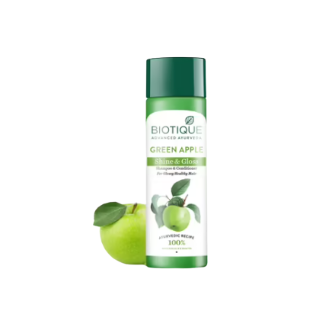 Biotique Bio Green Apple Fresh Daily Purifying Shampoo and Conditioner | Grocsy