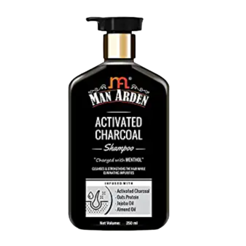 Man Arden Activated Charcoal Shampoo With Argan Oil | Grocsy