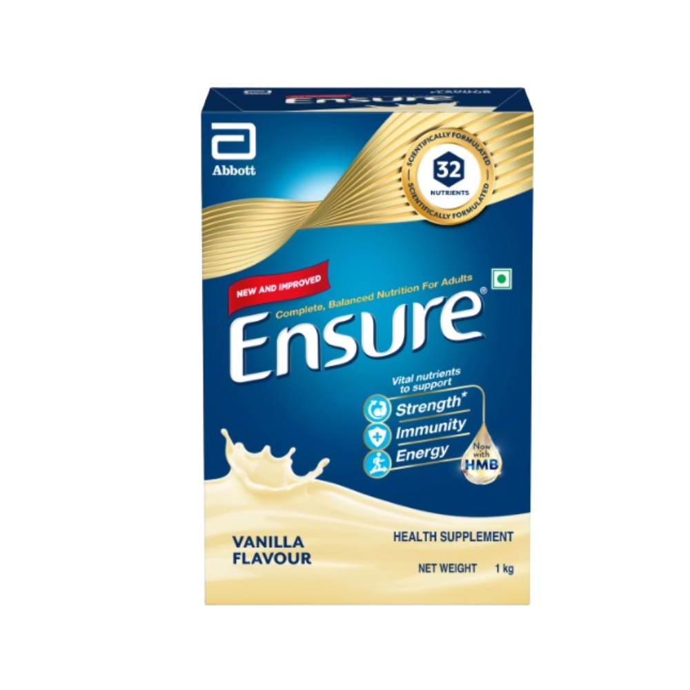 Ensure Nutritional Powder Vanilla Flavour - Balanced Nutrition Drink, Helps in Weight Management | Grocsy