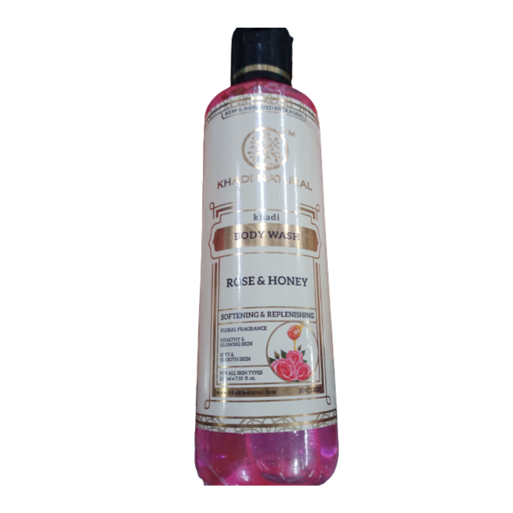 Khadi Natural Rose and Honey Herbal Body Wash | Grocsy
