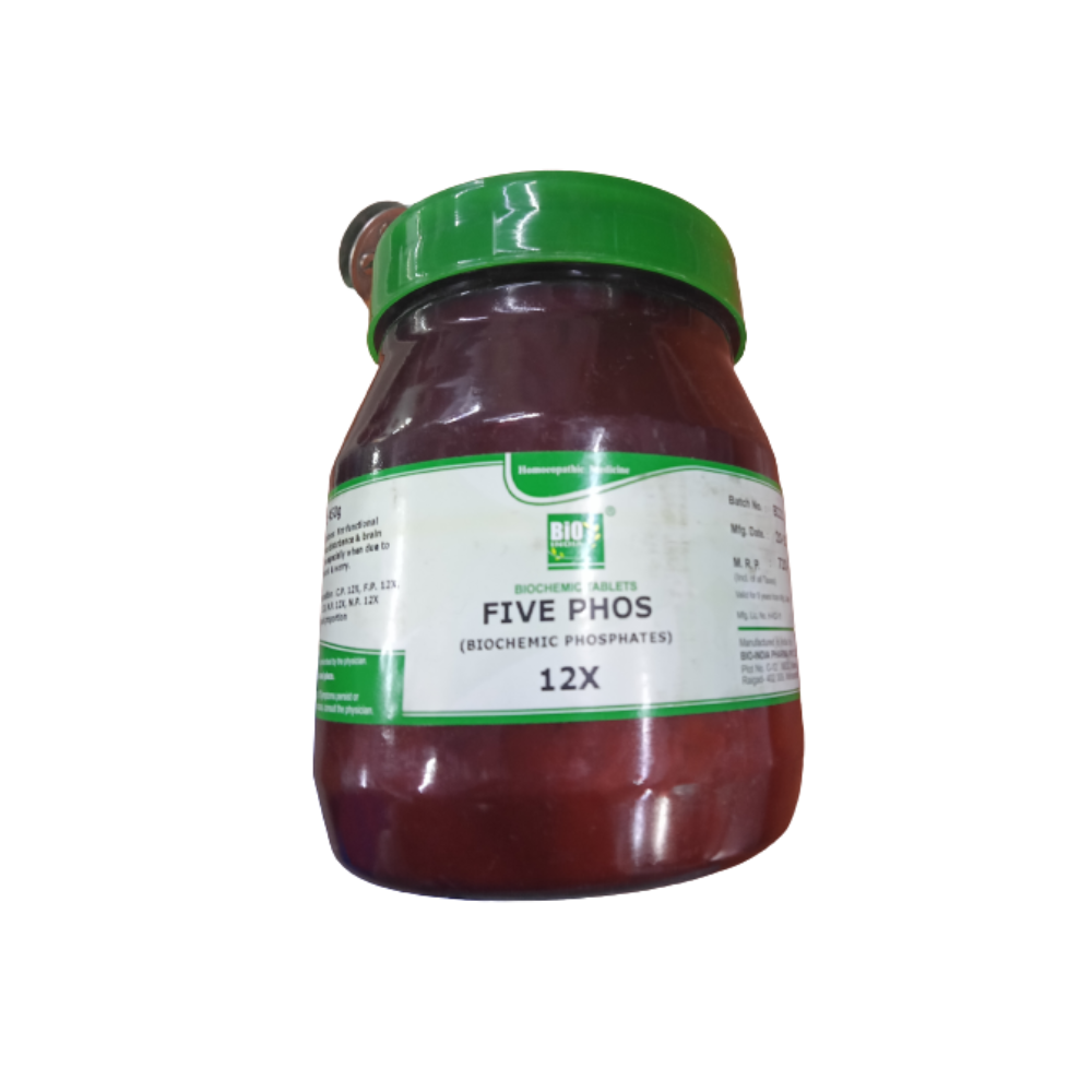 Bio India Homeopathy Five Phos Biochemic Tablets | Grocsy