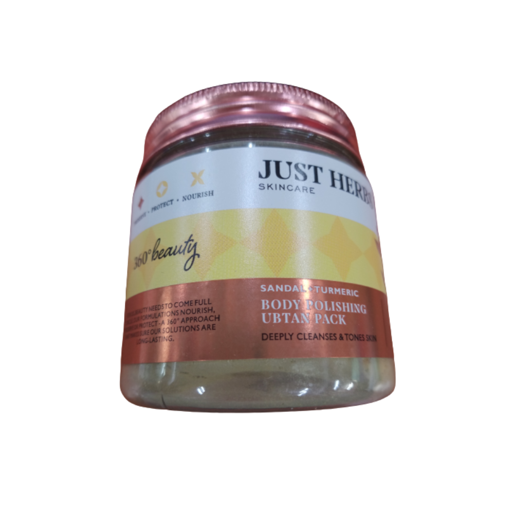 Just Herbs Body Luster Sandal -Turmeric Ubtan Pack | Grocsy