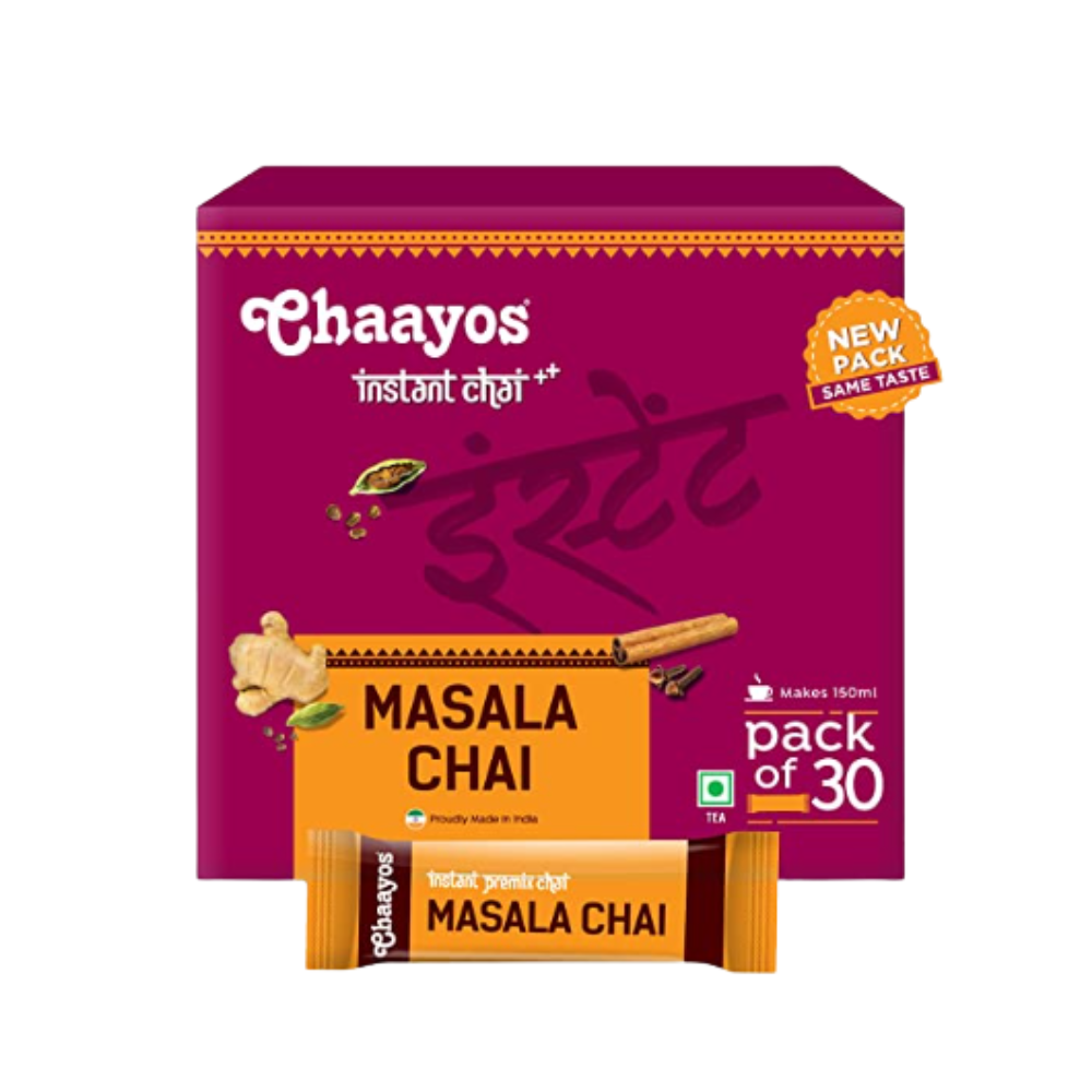 Chaayos Instant Tea Premix Masala Chai Sachets | Grocsy