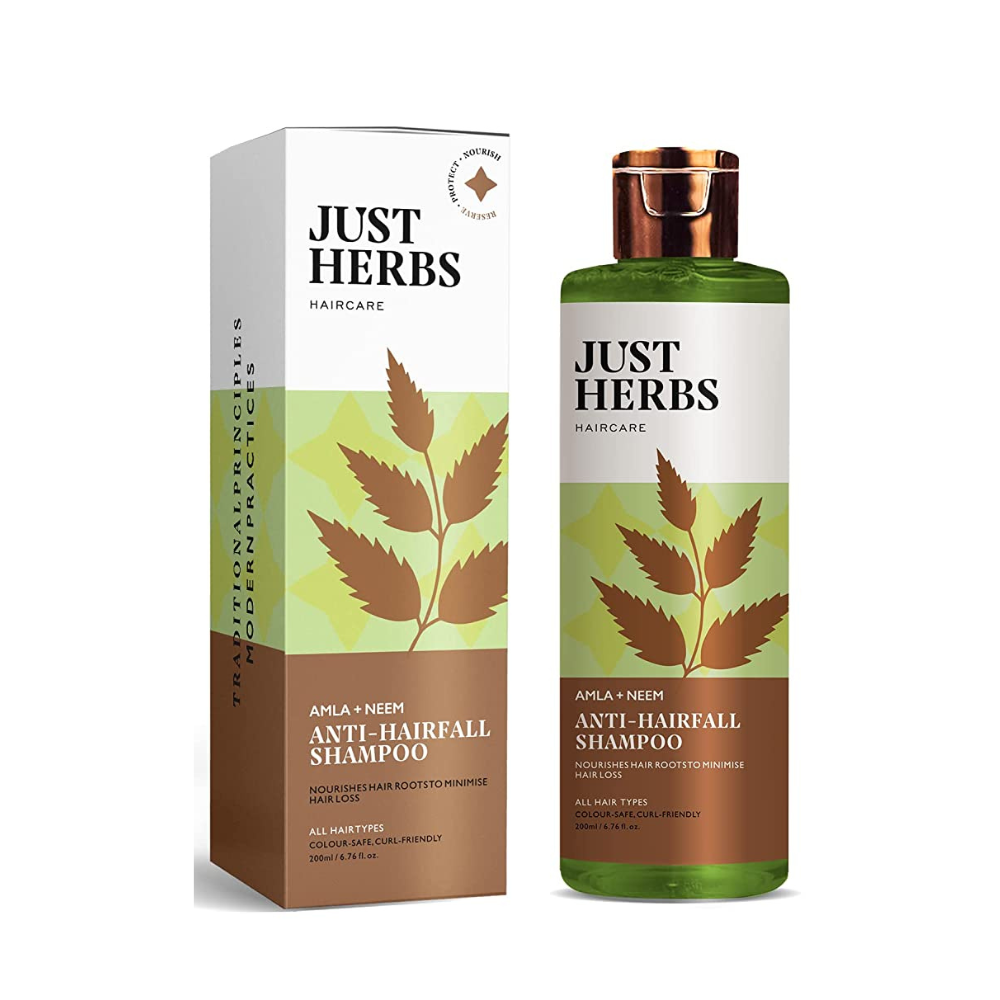 Just Herbs 8 in 1 Root Nourishing Amla Neem Shampoo | Grocsy