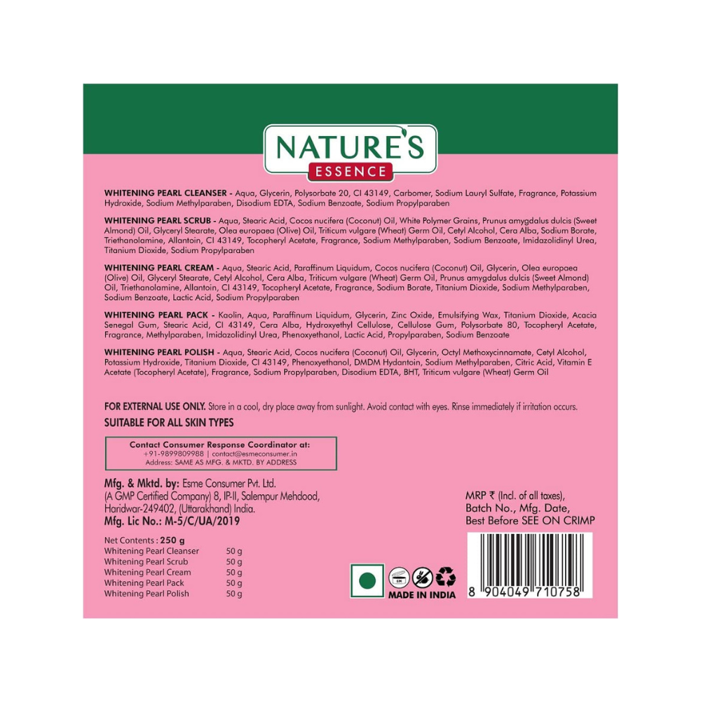 Nature's Essence Whitening Pearl Facial Kit | Grocsy