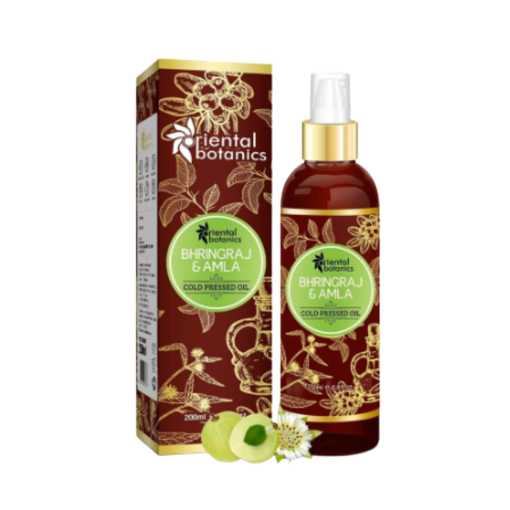 Oriental Botanics Bhringraj & Amla Hair Oil | Grocsy