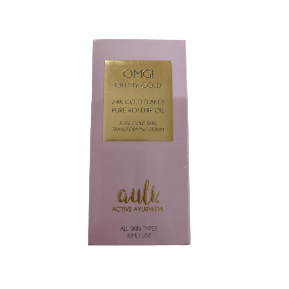 Auli OMG 24K Gold Flakes Pure Rosehip Oil | Grocsy