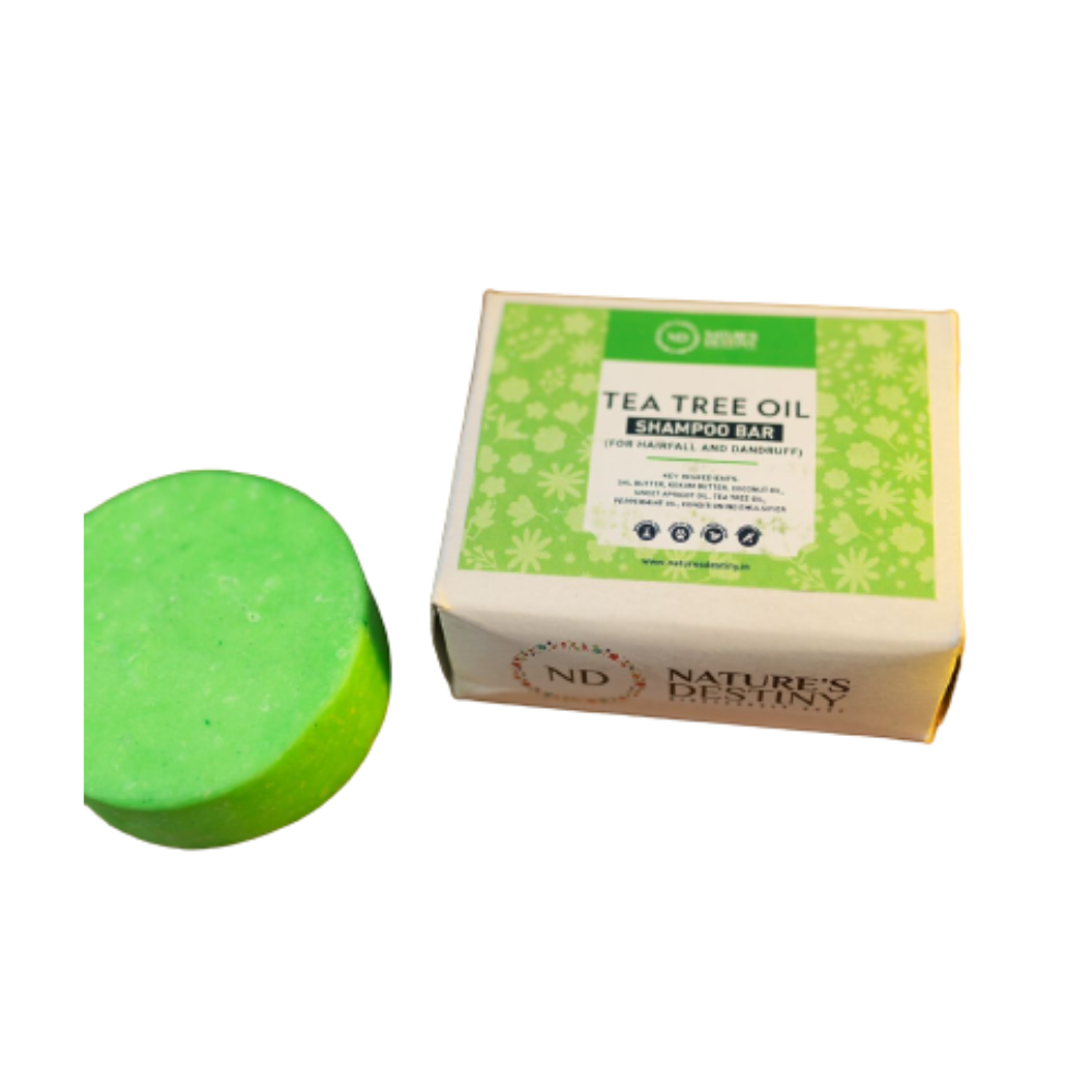 Nature's Destiny Tea Tree Oil Shampoo Bar | Grocsy