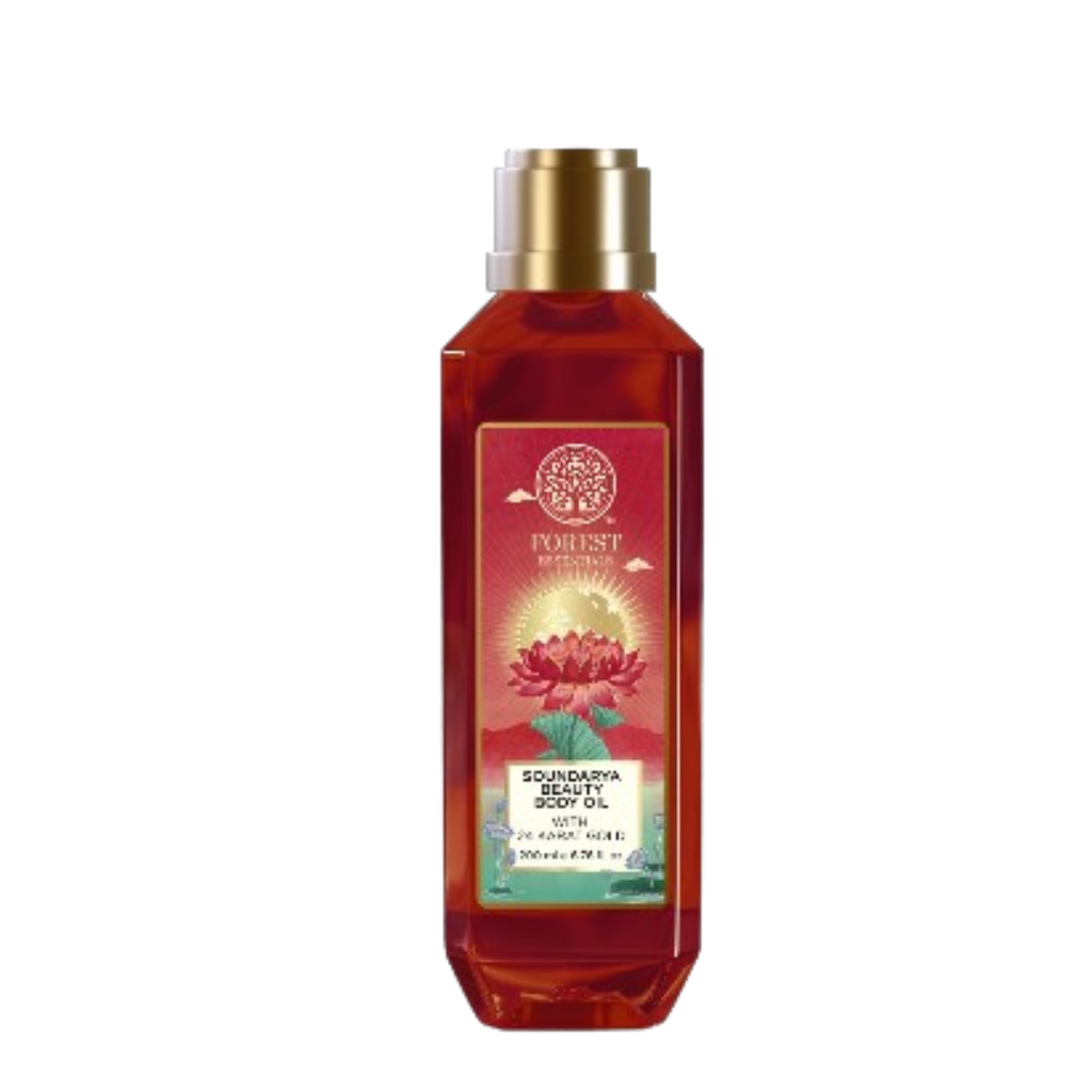 Forest Essentials Soundarya Beauty Body Oil with 24 Karat Gold | Grocsy