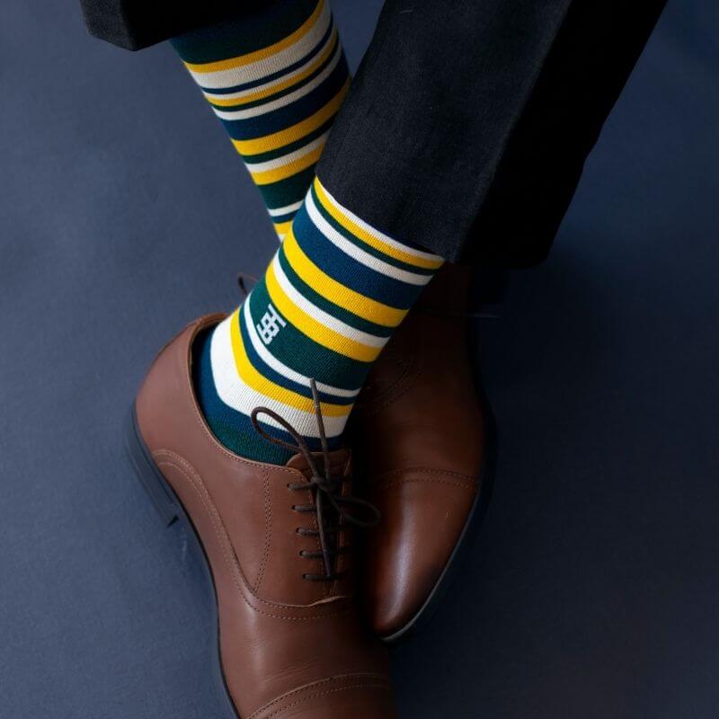 Socksoho Luxury Designer Socks Made With Premium Compact Combed Cotton Havana Edition | Grocsy