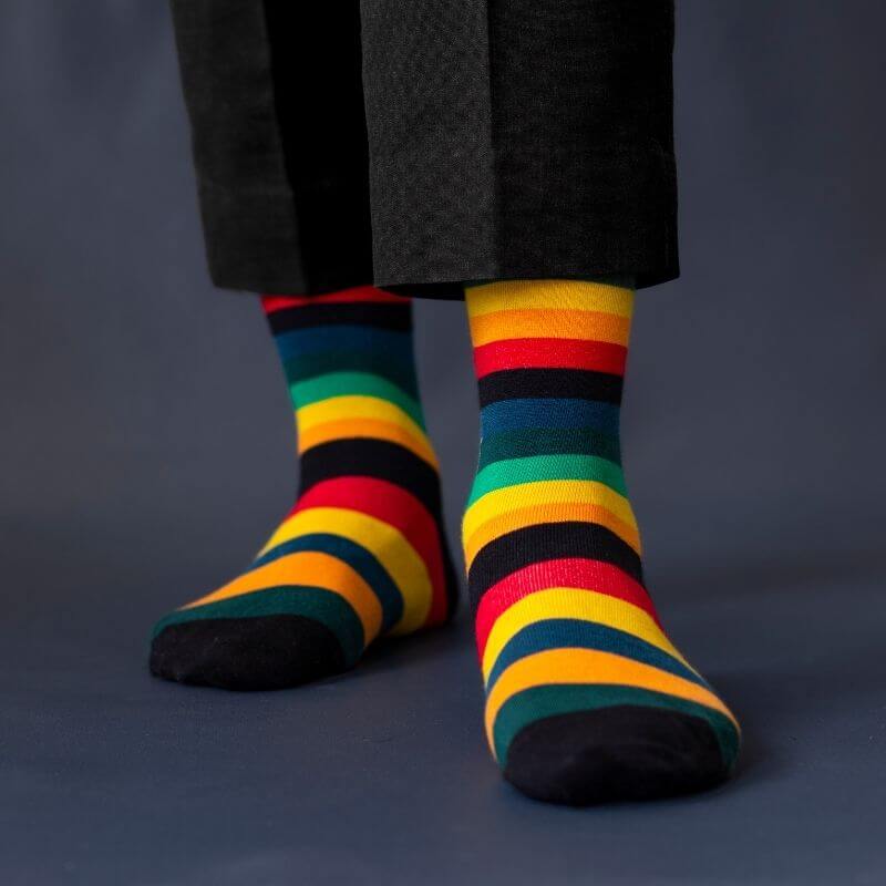Socksoho Luxury Men Socks Stripe Giftbox | Grocsy