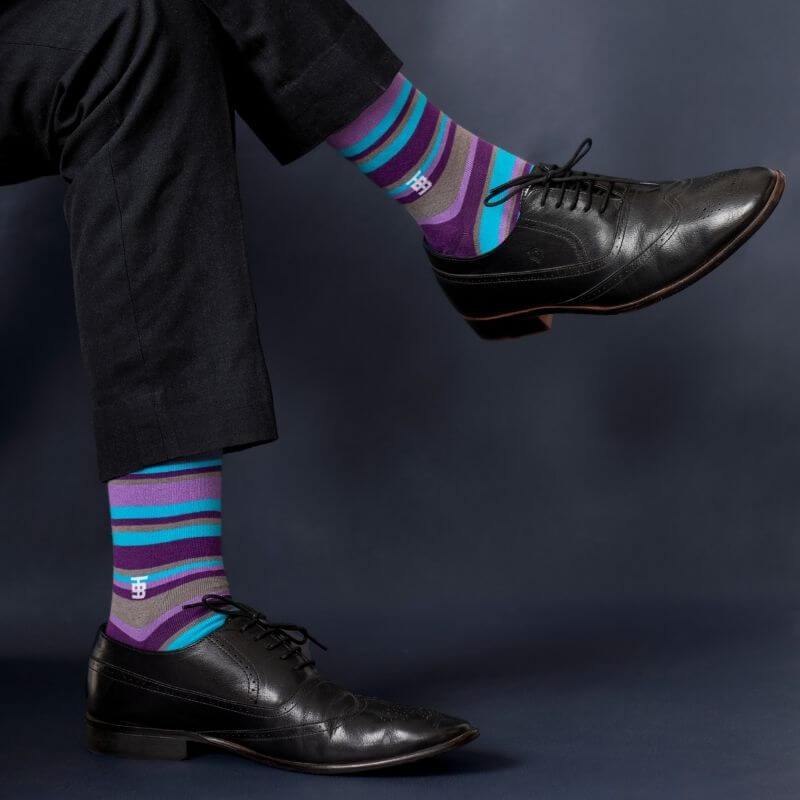 Socksoho Luxury Men Socks Blueberry Edition | Grocsy