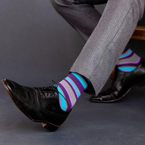 Socksoho Luxury Men Socks Blueberry Edition | Grocsy