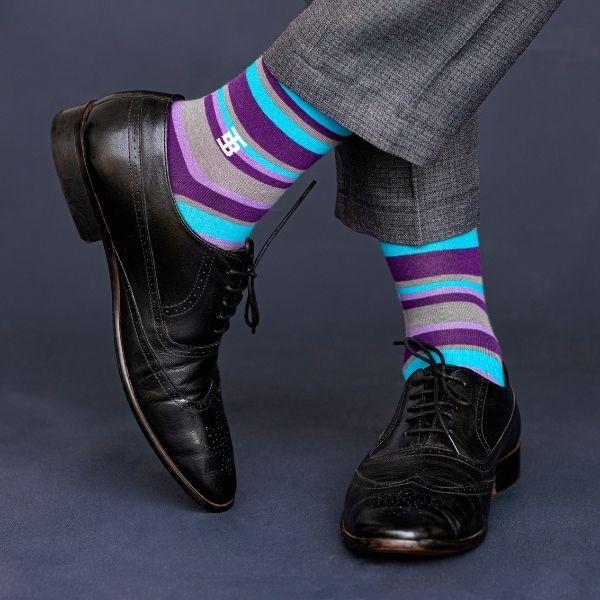 Socksoho Luxury Men Socks Blueberry Edition | Grocsy
